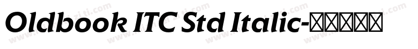 Oldbook ITC Std Italic字体转换